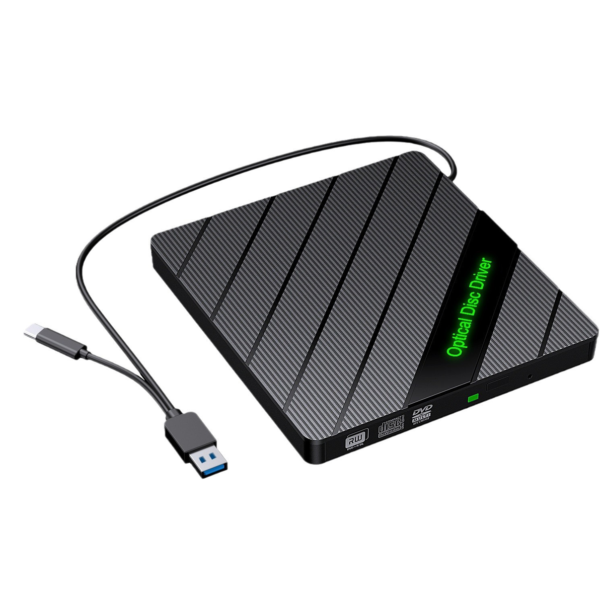 🔥 All-in-One External DVD Drive – Read, Burn, Transfer & Expand Your Laptop Connections