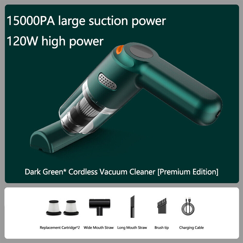 🚗💨 Cordless Car Vacuum Cleaner – 10,000Pa Strong Suction, Lightweight & Portable & Long Battery Life