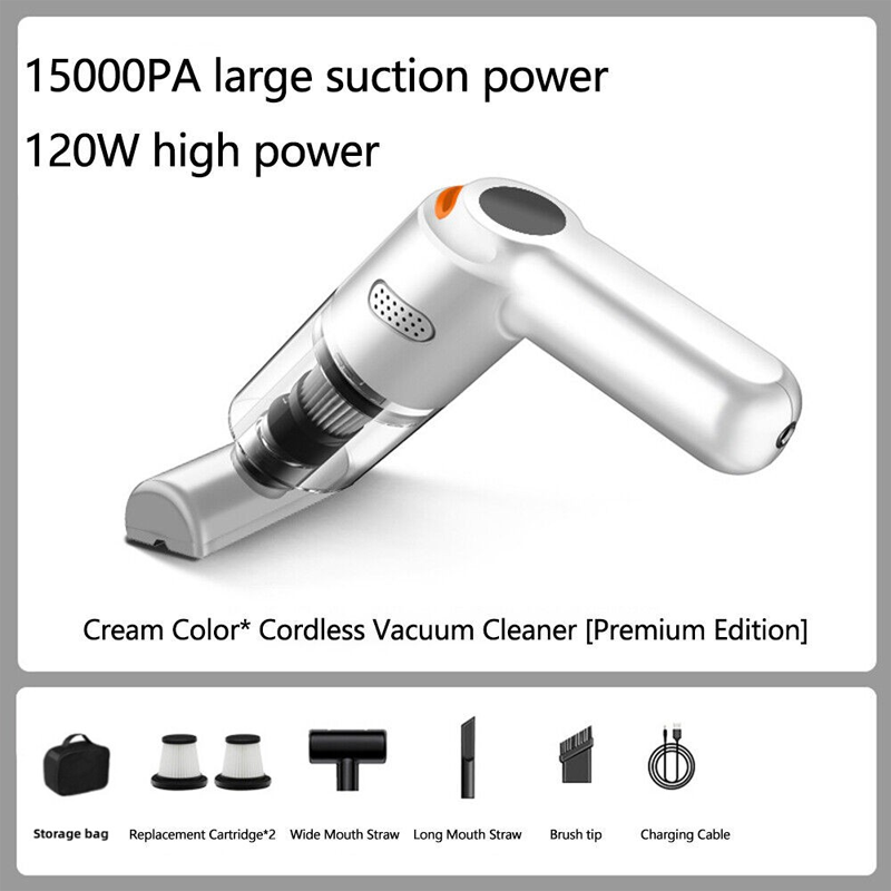 🚗💨 Cordless Car Vacuum Cleaner – 10,000Pa Strong Suction, Lightweight & Portable & Long Battery Life